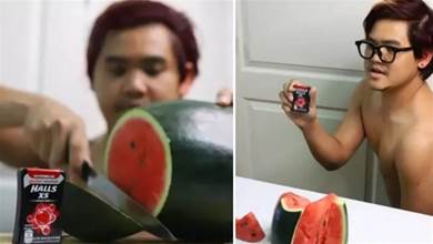 泰國小哥下血本的一次COS，原以為在切西瓜吃，卻變成完美「道具」！